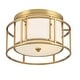 preview thumbnail 2 of 2, Brian Patrick Flynn for Crystorama Hulton 2 Light Luxe Gold Ceiling Mount - 15''W x 9''H