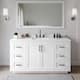 Option White / White Quartz Top / Matte Black Hardware