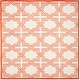 preview thumbnail 72 of 113, SAFAVIEH Amherst Naomi Modern Rug 7' Square - Ivory/Orange - Square