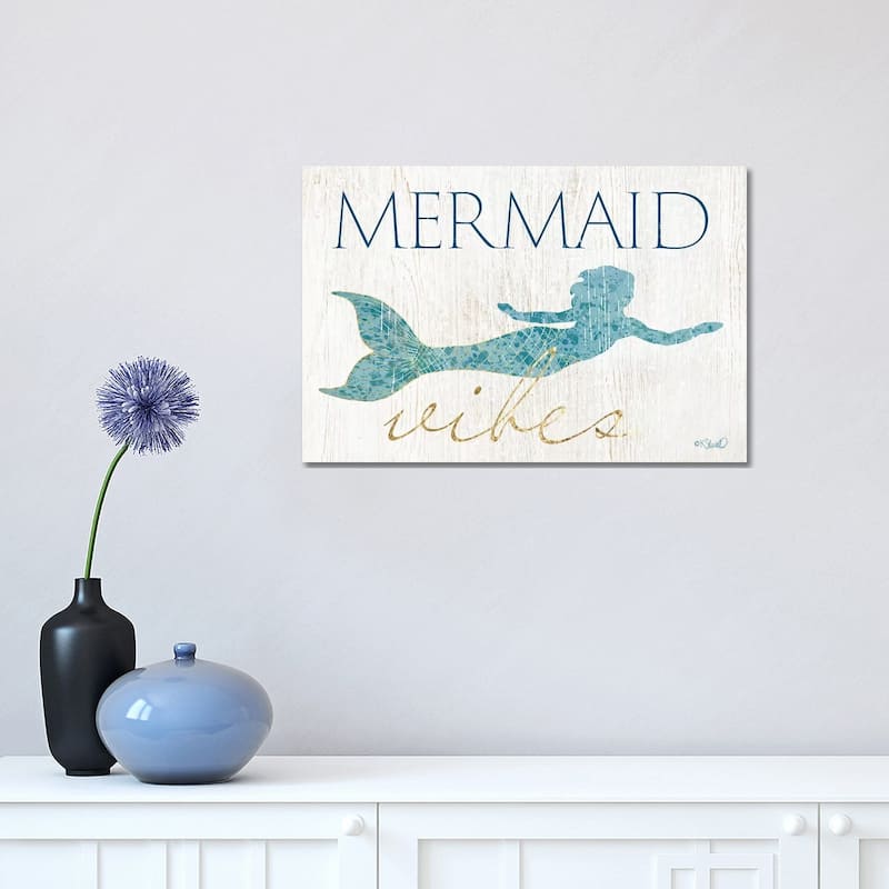 iCanvas "Mermaid Wishes" by Kate Sherrill Canvas Print - 12x18x1.5