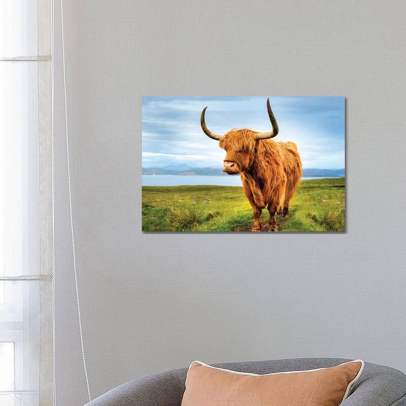 iCanvas "Highland Cow IV" by Susanne Kremer Canvas Print - 18x26x1.5