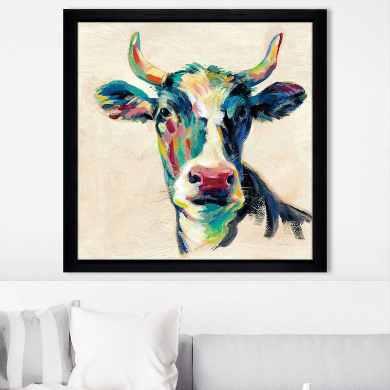 "Expressionistic Cow II" by Silvia Vassileva Print on Acrylic.