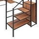 preview thumbnail 40 of 38, Twin Size Metal Loft Bed with Desk, Metal Grid and Wardrobe, White