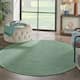 Nourison Positano Ombre Casual Modern Indoor/Outdoor Rug - 8' x Round - Blue/Green