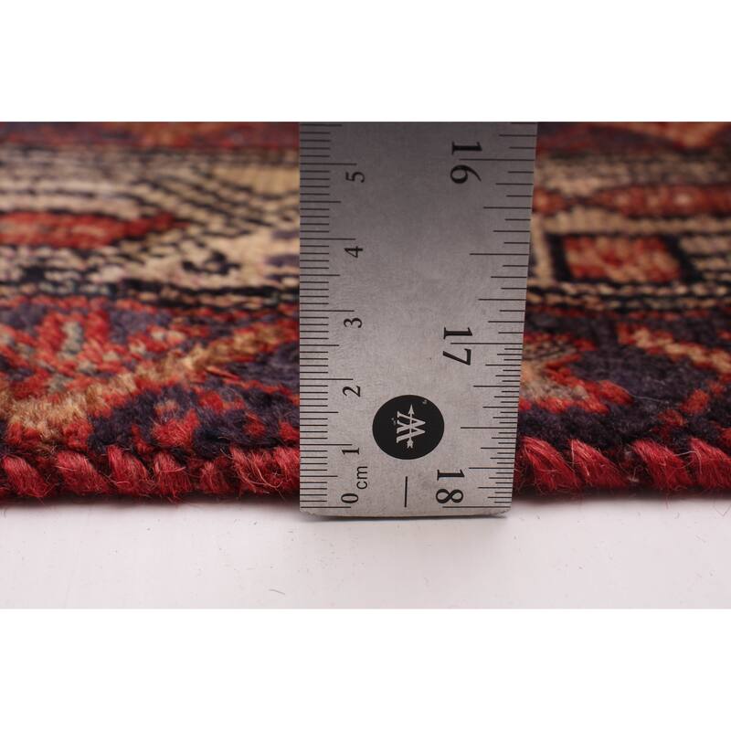 ECARPETGALLERY Hand-knotted Andelz Red Wool Rug - 3'3 x 10'8