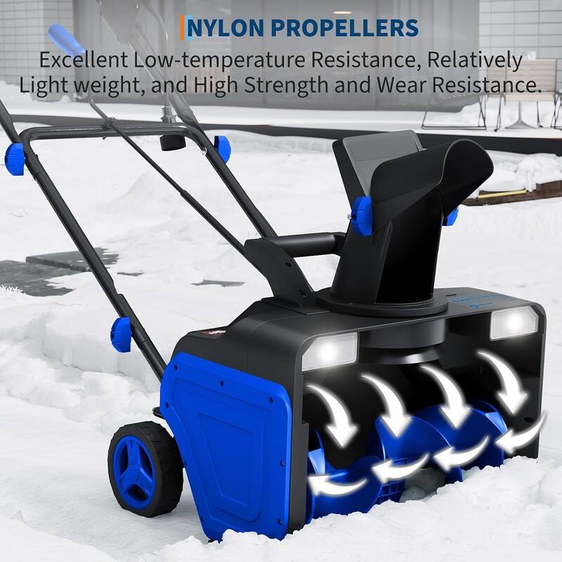 Corded 20 inch Electric Snow Blower Corded, Snow Thrower for Walkways Deck - N/A