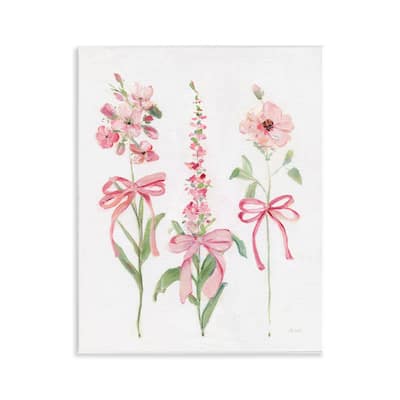 Stupell Pink Cottage Floral Sprigs Wall Plaque Art Design By Sally Swatland