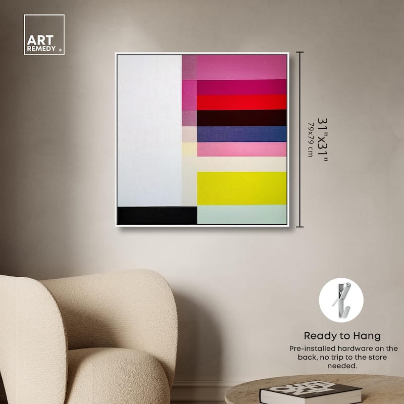 Quadratic Composition Canvas by Art Remedy