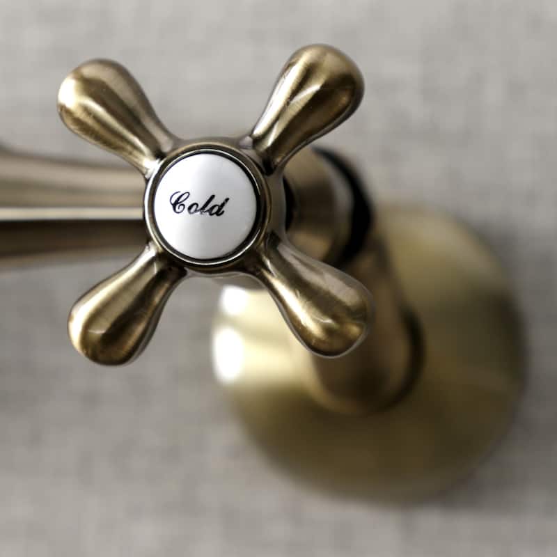 Traditional Two Handle Wall Mount Kitchen Faucet