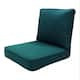 Haven Way Universal Outdoor Deep Seat Lounge Chair Cushion Set - 24x24 - Teal