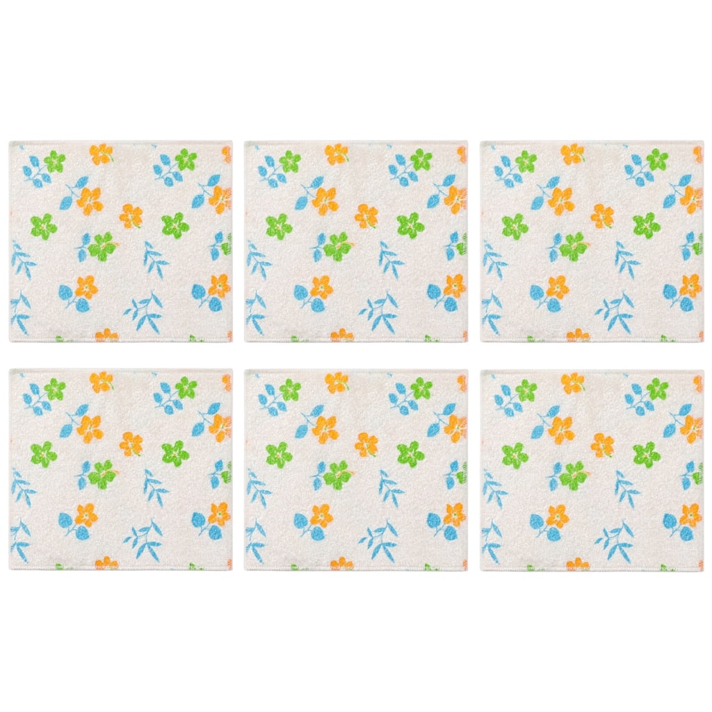 Dishcloths 6 Pack Reusable Cleaning Cloth Kitchen Towels Washable Dish Rags for Drying Absorbent Lint Free Rags - 10" x 12"