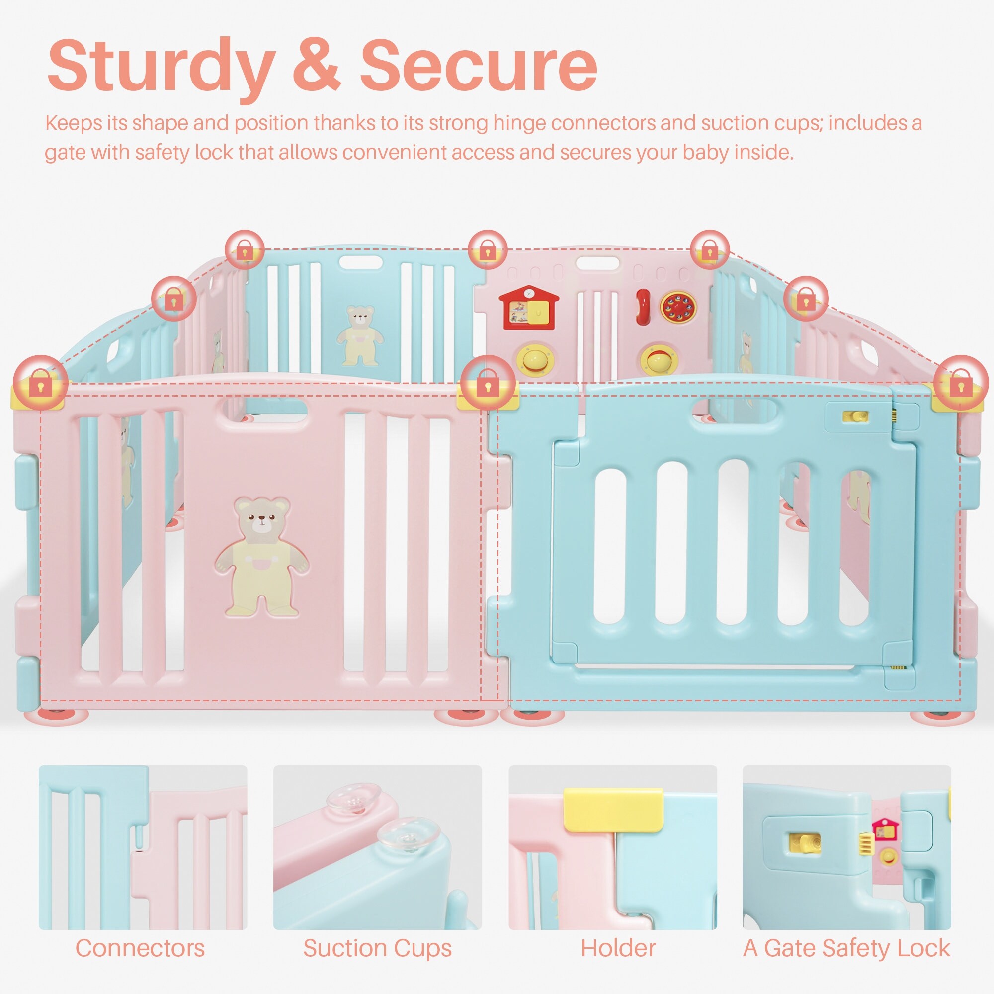 baby gate suction cups
