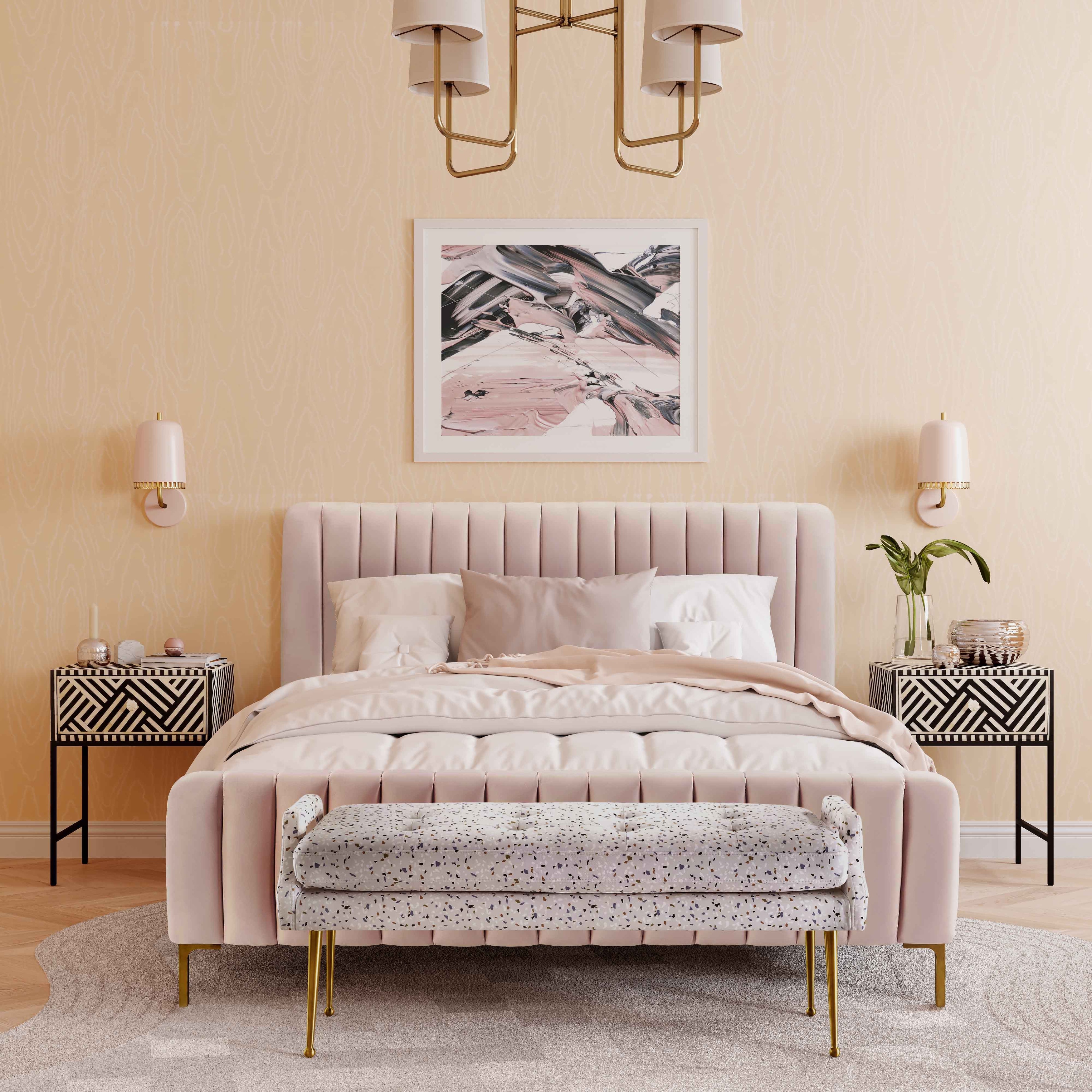 Silver orchid chatterton velvet outlet bed