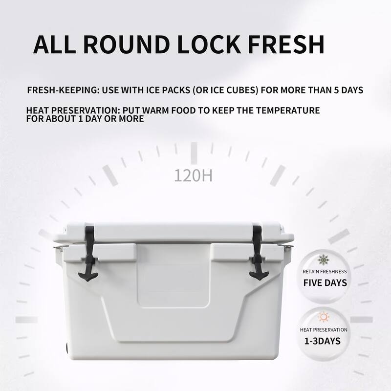 White color ice cooler box 65QT camping ice chest beer box outdoor fishing coolerBlue