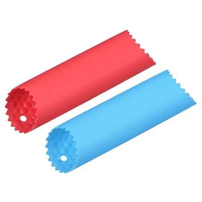 Silicone Garlic Peeler Tube Non Slip for Useful Kitchen Tool, Blue/Red
