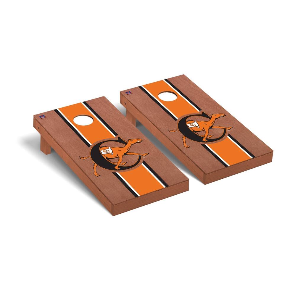 Campbell Fighting Camels Rosewood Cornhole Board Set
