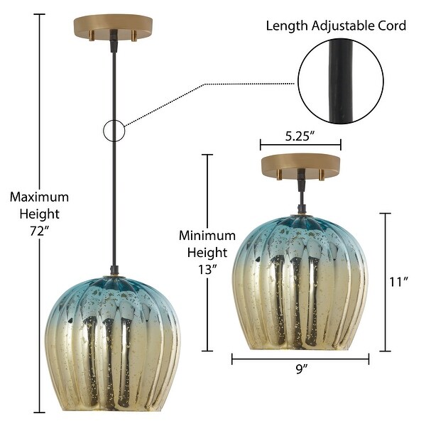 Teal and gold light shade online