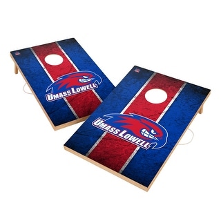 Vintage Massachusetts Lowell River Hawks Regulation 2x4 Cornhole Set