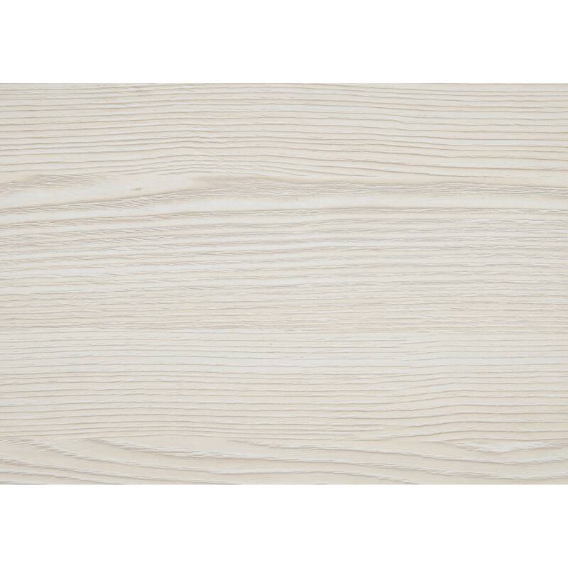 Modern Twin Size LED Headboard Bed in Natural and White Finish