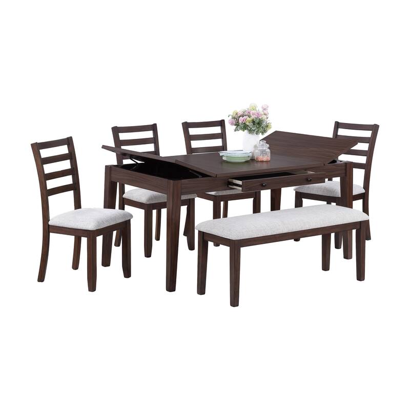 2-Seater Upholstered Dining Bench Modern Classic Cushion Padded Seat Bench for Kitchen Table Dining Room