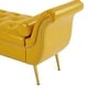 preview thumbnail 23 of 65, Armed Ottoman Bench PU Leather Bench Button Tufted Sofa Stool Bench Footrest Stoolfor Entryway, Living Room and Window