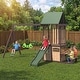 preview thumbnail 2 of 10, Kids Outdoor Swing Set with Wave Slide & Belt Swings – Backyard Playground Play Equipment for Toddlers & Children