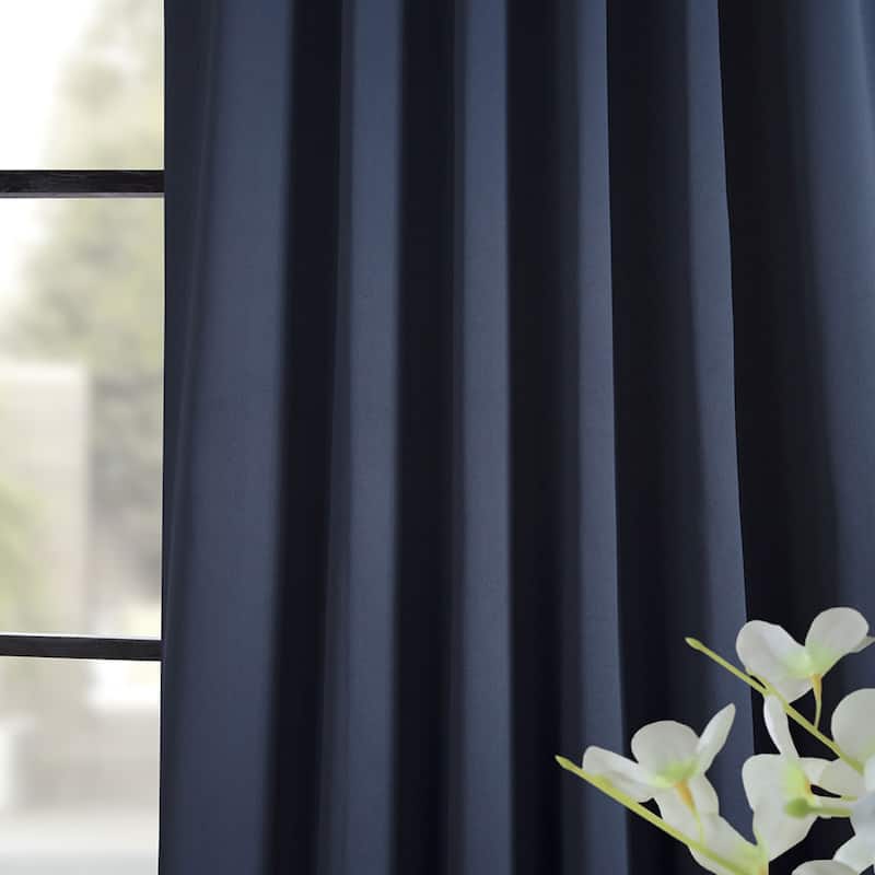 Exclusive Fabrics Room Darkening 96-inch Curtain Panel Pair (2 Panels)