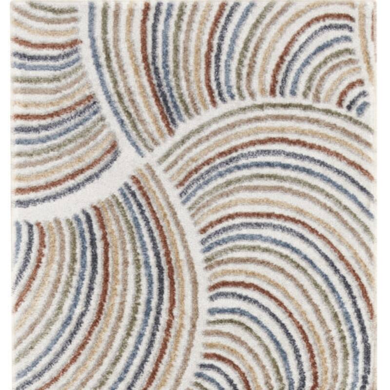 Pilog Power Loomed Abstract Modern Low Pile Area Rug By HomeRoots - 96' X '26' X '0.25