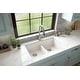 preview thumbnail 5 of 18, Karran 32" Undermount Double Equal Bowl Quartz Kitchen Sink Kit - 32" x 19.5" x 9"