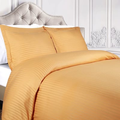 Superior 400 TC Stripe Egyptian Cotton Sateen Duvet Cover Set
