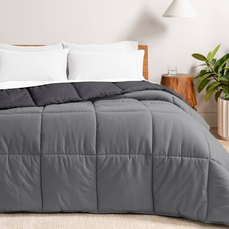 Bare Home Reversible All Season Down Alternative Comforter