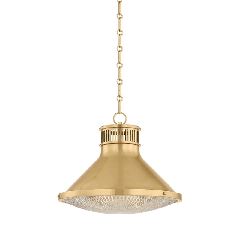 Hudson Valley Lighting MDS2405 Highclere 18" Wide Pendant - Aged Brass