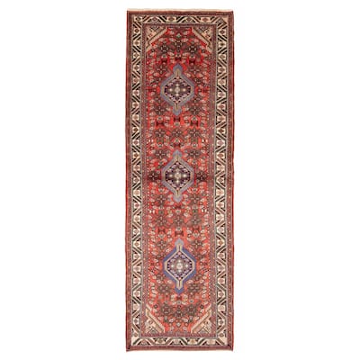 ECARPETGALLERY Hand-knotted Konya Anatolian Red Wool Rug - 2' 11" x 9' 8"