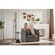 preview thumbnail 1 of 12, Modern Style Chenille Oversized Armchair Accent Chair Single Sofa Lounge Chair for Living Room, Bedroom Grey