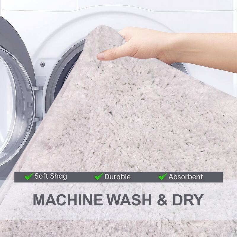 Element Plush Bathroom Rugs Quick-Dry Bathroom Mat, Washable & Absorbent Bath Rugs