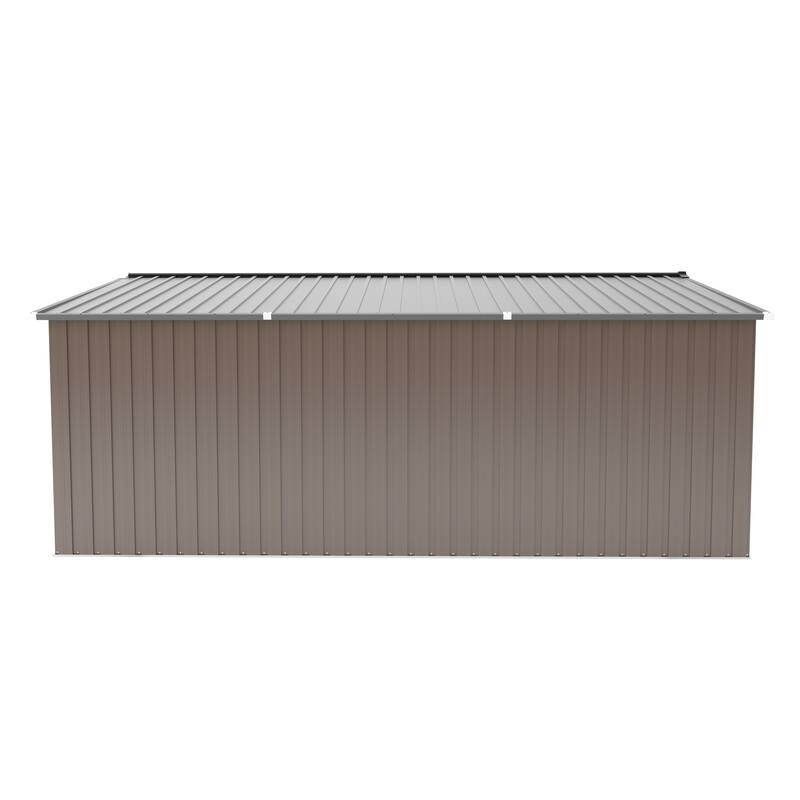 10*12ft 0.25mm Steel Plate, Surface Protective Film, Two Daylight Windows, Two Colors Can Be Freely Selected Storage Sheds