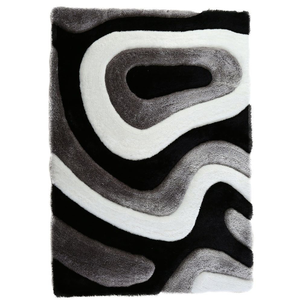 Mateos Shag Abstract Designed Area Rug