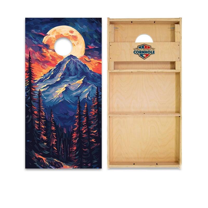 Mt. Olympus National Park Regulation 2x4 Cornhole Board Set - All-Weather - Include LED Lights