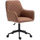 preview thumbnail 8 of 6, Home Office Chairs with Microfiber Cloth, 360° Swivel Upholstered Vanity Chairs, Computer Desk Chair with Armrests and Wheels