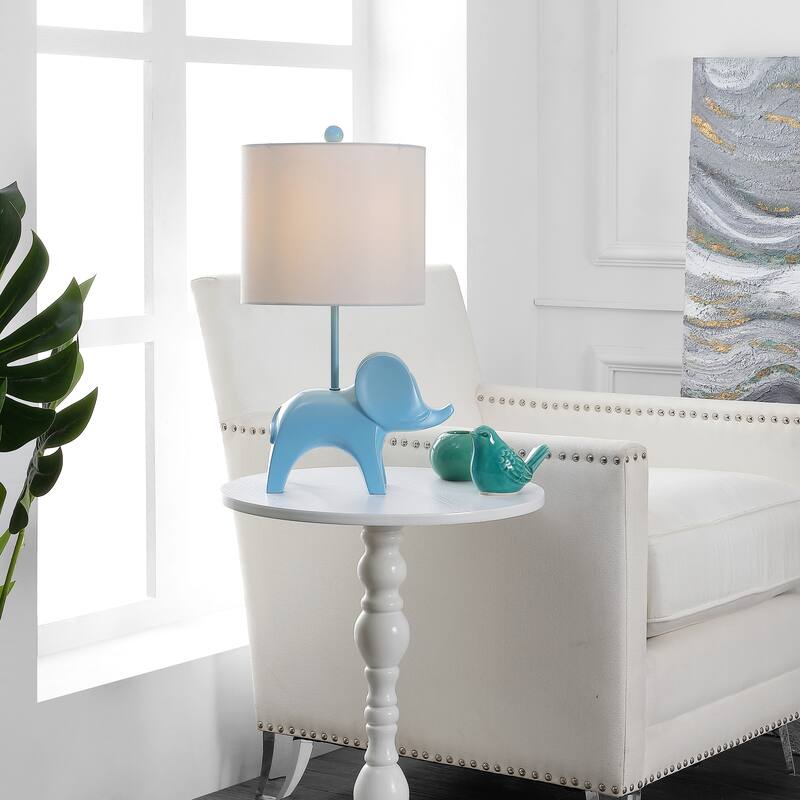 SAFAVIEH Kids Lighting Jonna 20" Elephant Lamp - 11.5"x10"x20" - 12"Wx10"Dx20"H