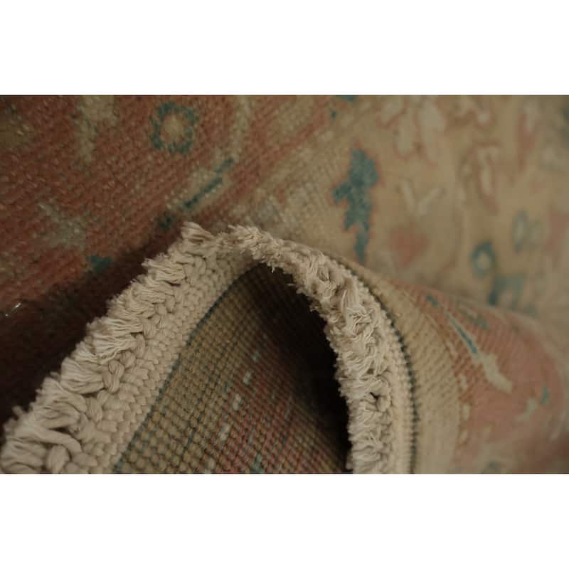 Hand Knotted Oriental 100% Wool Carpet Traditional All-Over Brown Ziegler Area Rug - 3' 7'' X 2' 0''