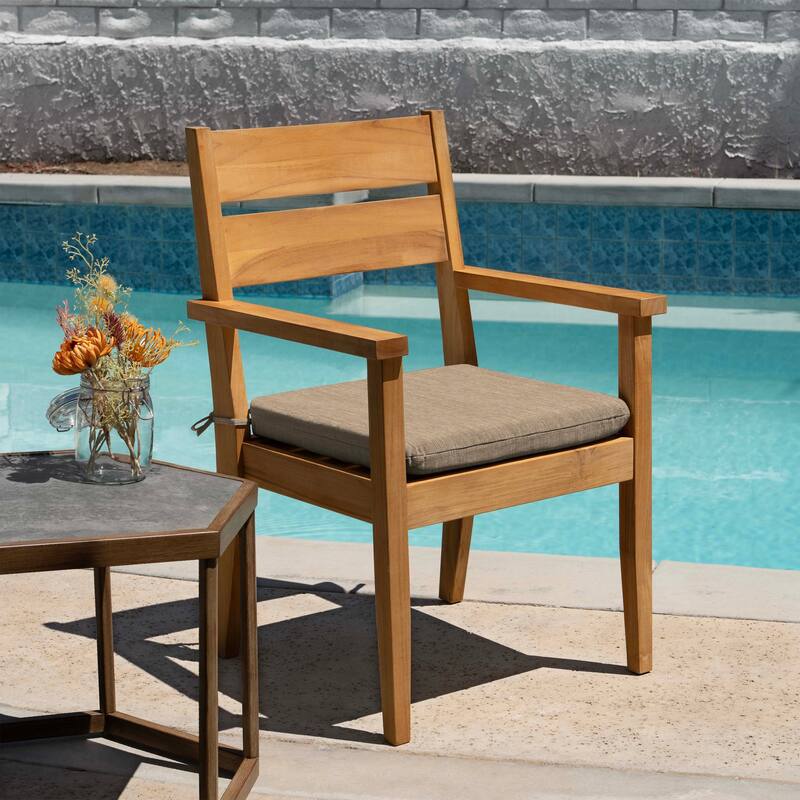 Outdoor Universal Seat Cushion (2-Pack) - 18" wide x 17.5" deep x 2.5" thick
