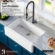 preview thumbnail 29 of 49, Karran 34" Undermount Large Single Bowl Quartz Farmhouse Workstation Kitchen Sink