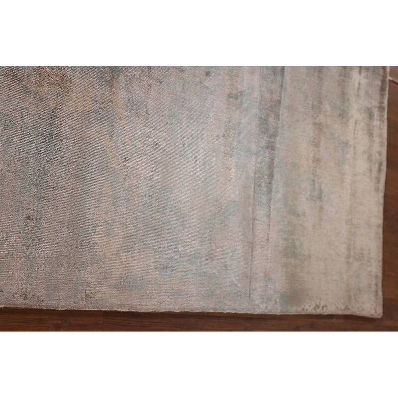 All-Over Abstract Modern Area Rug Handmade Wool Carpet - 5'1" x 7'11"