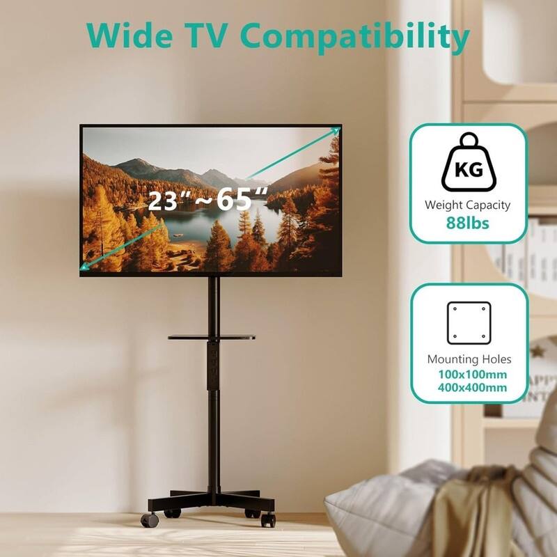 Rolling TV Stand
