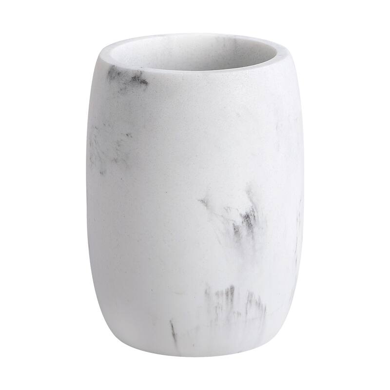 Legends Resin Tumbler - White/Black Marble