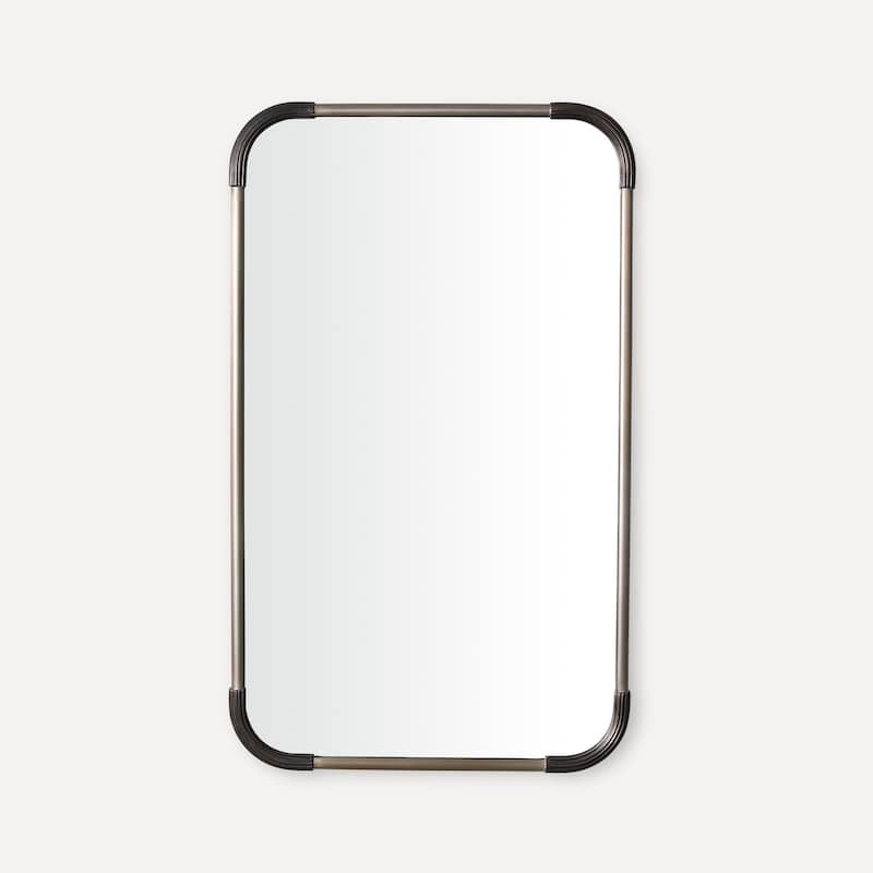 Robern CM2440M Craft Series 24" W x 40" H Traditional Rectangular - Brushed Pewter with Iron Black