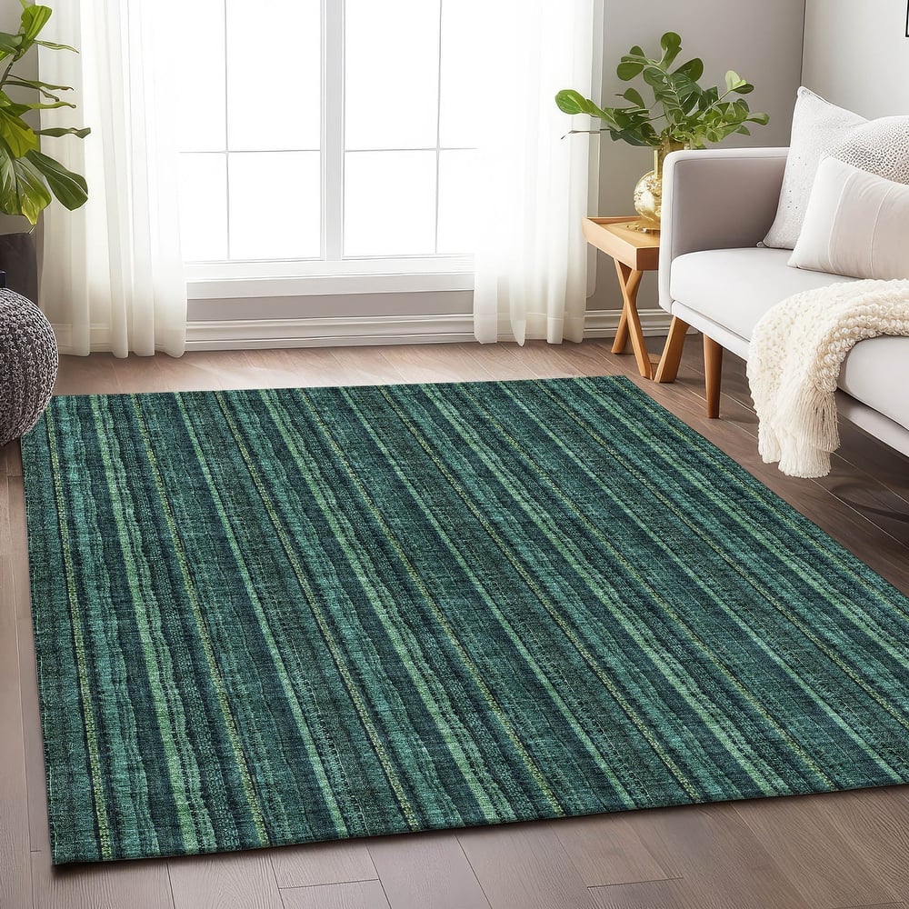 Premium Washable Super Soft Stripe Ombre Mayfield Rug