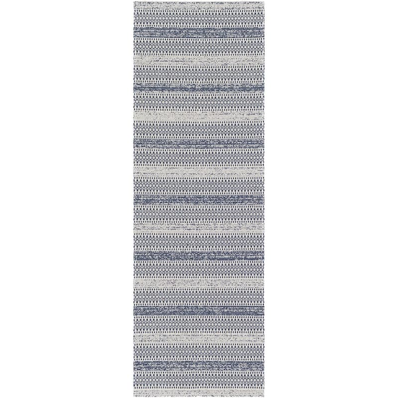 Livabliss La Casa Moroccan Stripe Cotton Area Rug