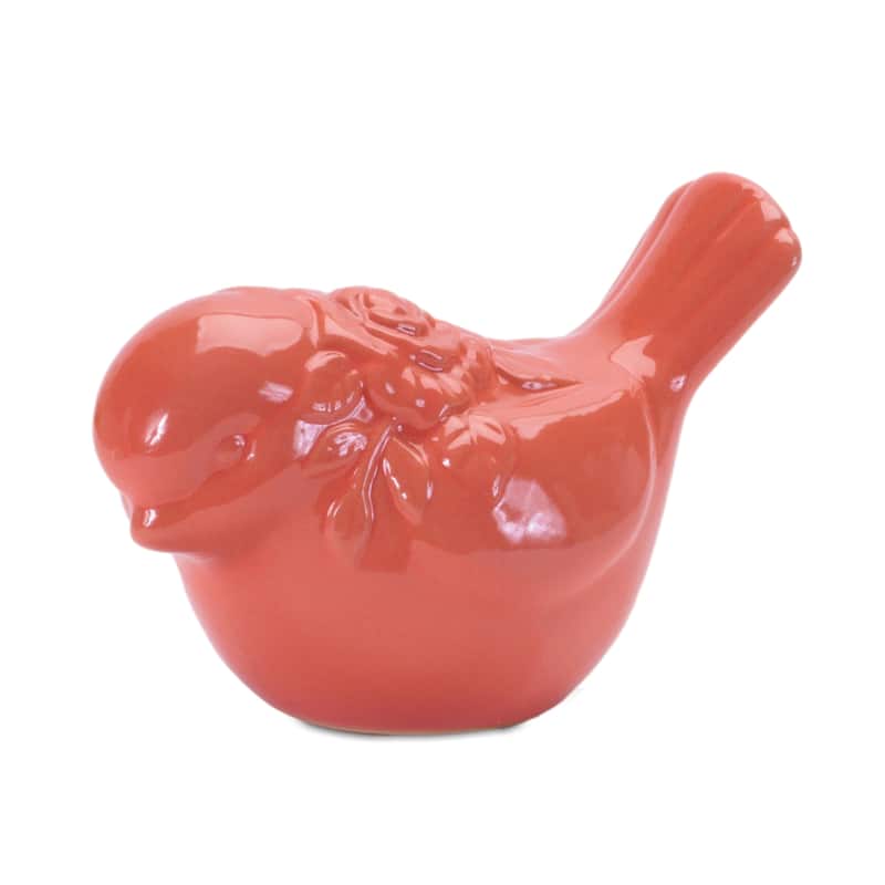 Ceramic Floral Bird Figurine (Set of 6)